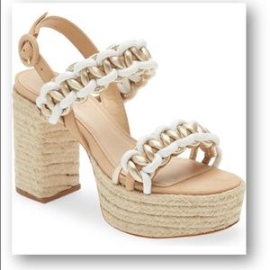 SCHUTZ - Juliet Woven Leather Platform Sandal